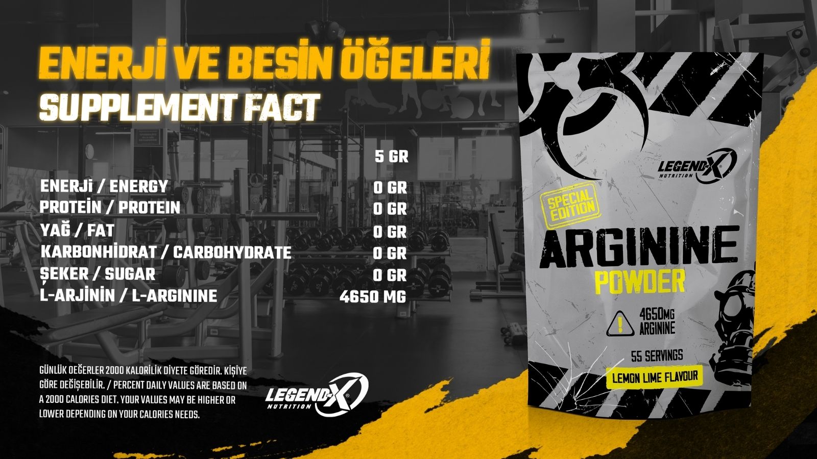 arginine besin değerleri