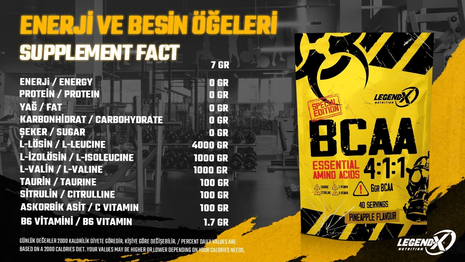 bcaa ananas besin değerleri